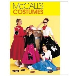 McCall's Sewing Pattern 6234 Costume 50's Skirt GIRLS Size 7-10